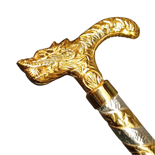 Walking Cane Copper with Gold & Sliver (Code: MC01)