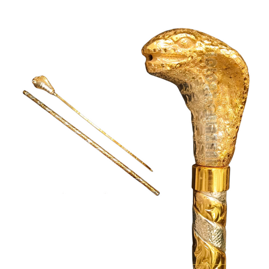 Walking Cane Copper with Gold & Sliver (Code: MC02)