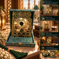 Load image into Gallery viewer, A remarkable handcrafted replica inspired by the historic “Shubbak Al-Rasul ﷺ