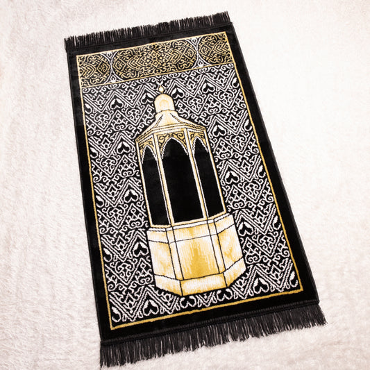 Prayer Rug Soft velvet Engraved Keswah Style