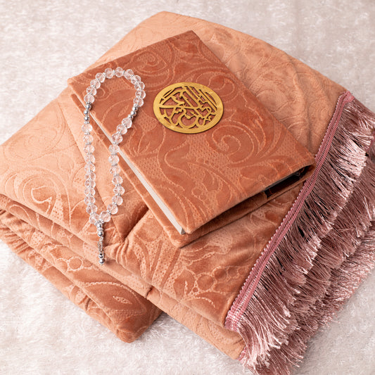 Loloa Offer1 ( Prayer rug + Quran + Rosary) - Simon color