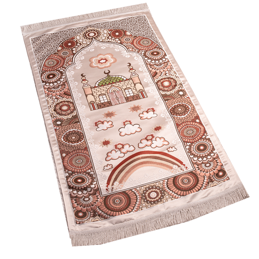 Prayer Rug Satin & Gobelin fabric 2 Layers (code19)