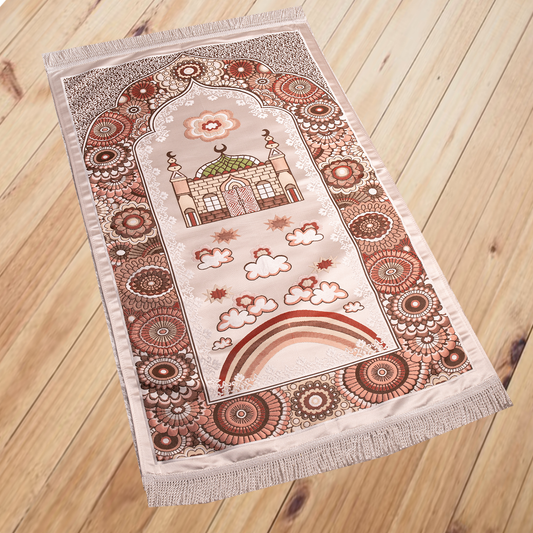 Prayer Rug Satin & Gobelin fabric 2 Layers (code19)