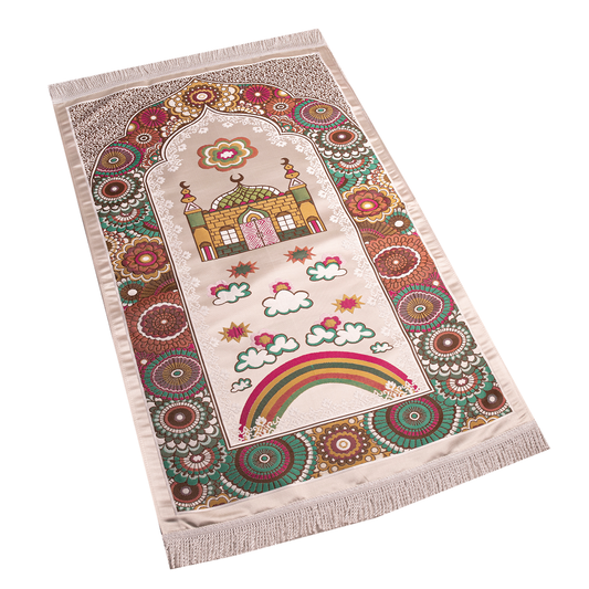 Prayer Rug Satin & Gobelin fabric 2 Layers (code20)