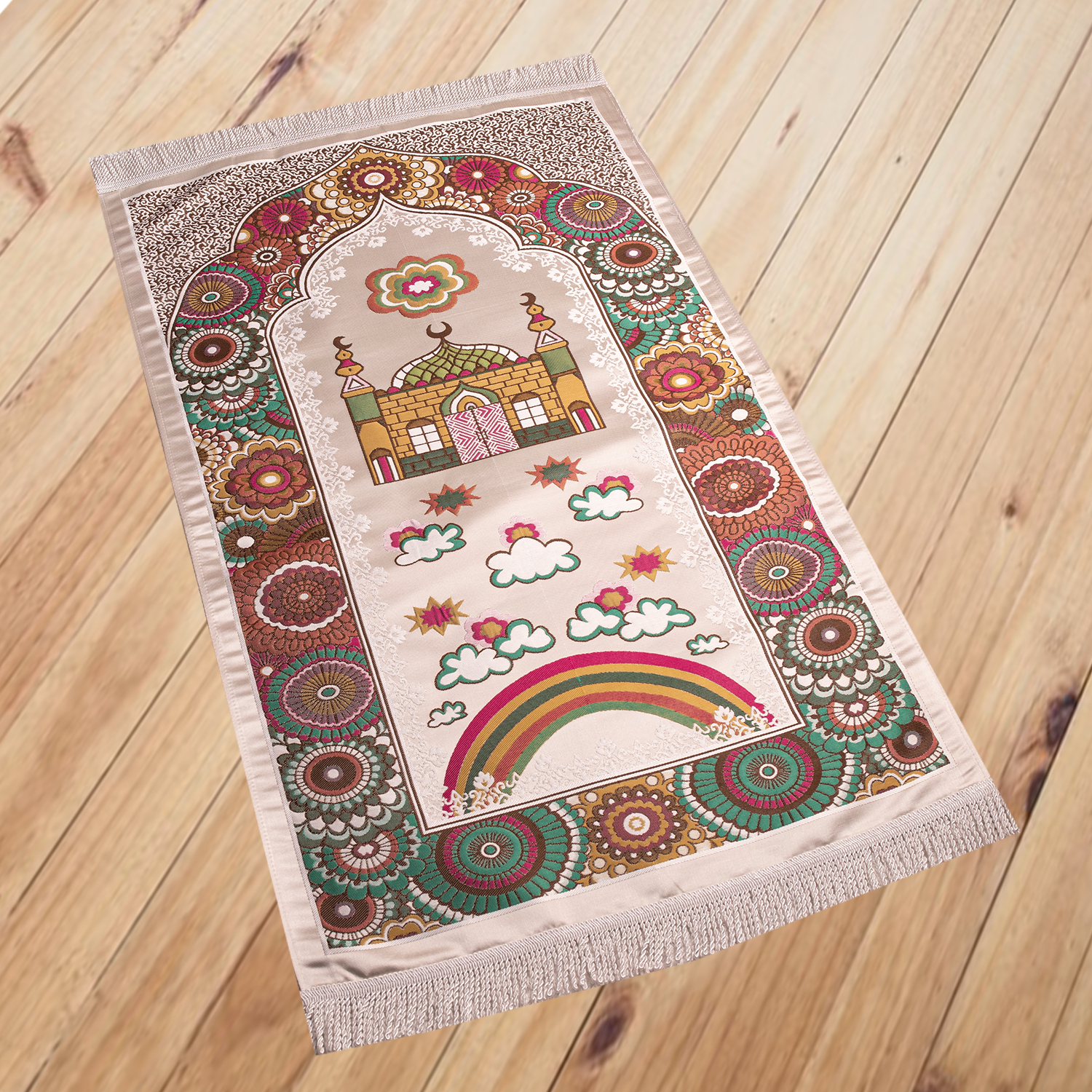 Prayer Rug Satin & Gobelin fabric 2 Layers (code20)