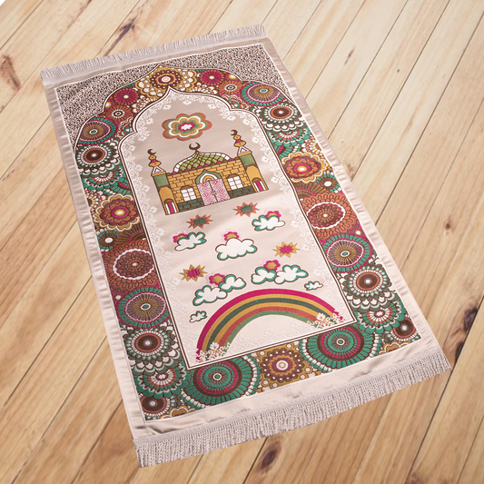 Prayer Rug Satin & Gobelin fabric 2 Layers (code20)