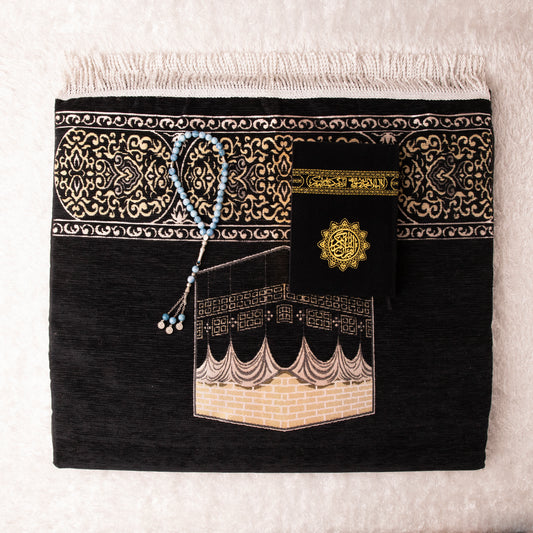 Loloa Offer2 ( Prayer rug Keswah + Quran Keswah + Rosary Agate Stone) - Code 03