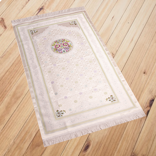 Prayer Rug Satin & Gobelin fabric 2 Layers (code04)