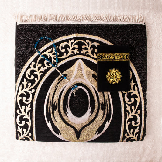 Loloa Offer2 ( Prayer rug Keswah + Quran Keswah + Rosary Agate Stone) - Code 05