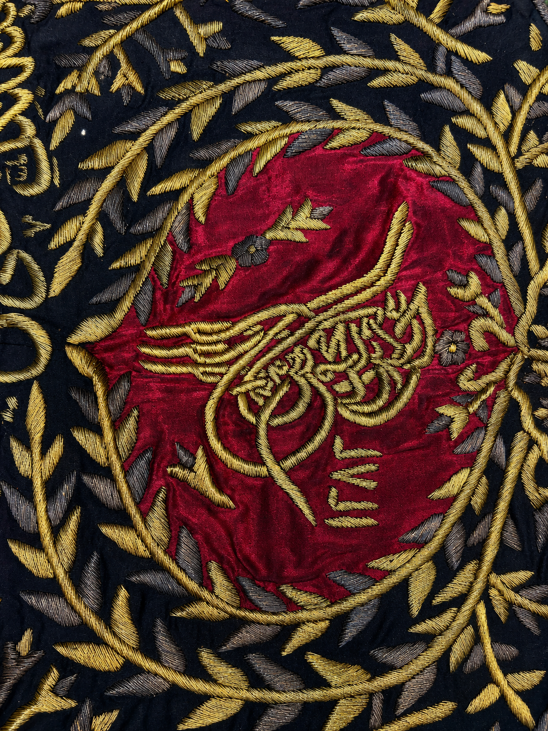 Handmade textile inspired by Bab Al-Salam curtain of Al-Masjid al-Nabawi