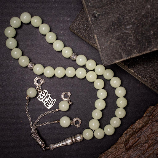 Rosary Of Power Stone with Metal Tassel 33 Beads (Code: RAS15)