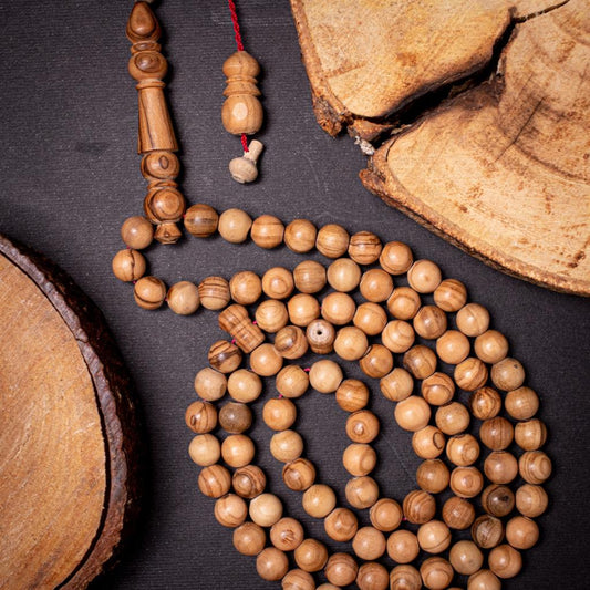 Rosary Of Natural Ebony Wood 99 Beads