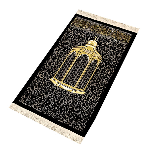 Prayer Rug Kaaba's Keswah style with Sponge - 1 CM (code09)