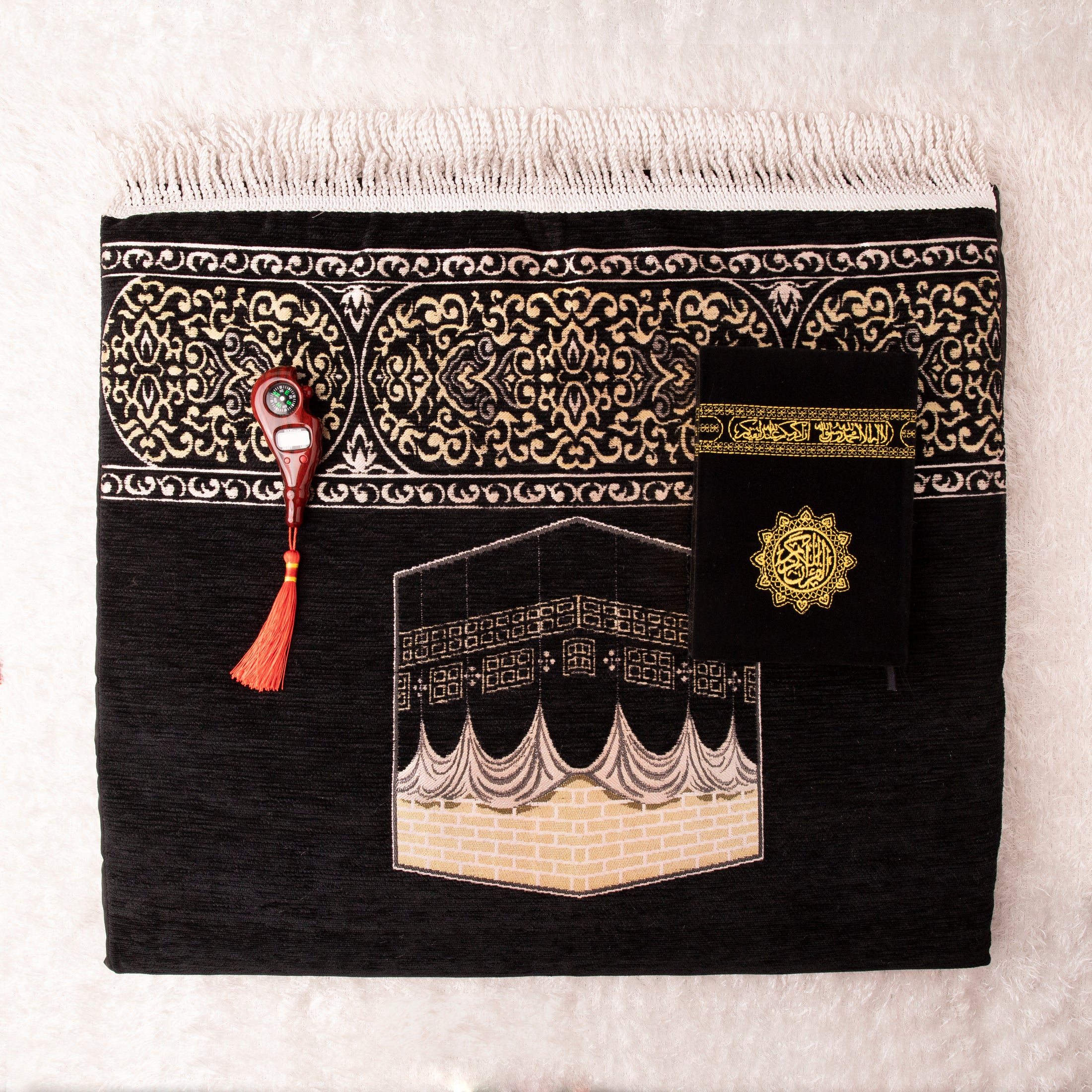Loloa Offer3 ( Prayer rug Keswah + Quran Keswah +Digital Counter) - Code 03