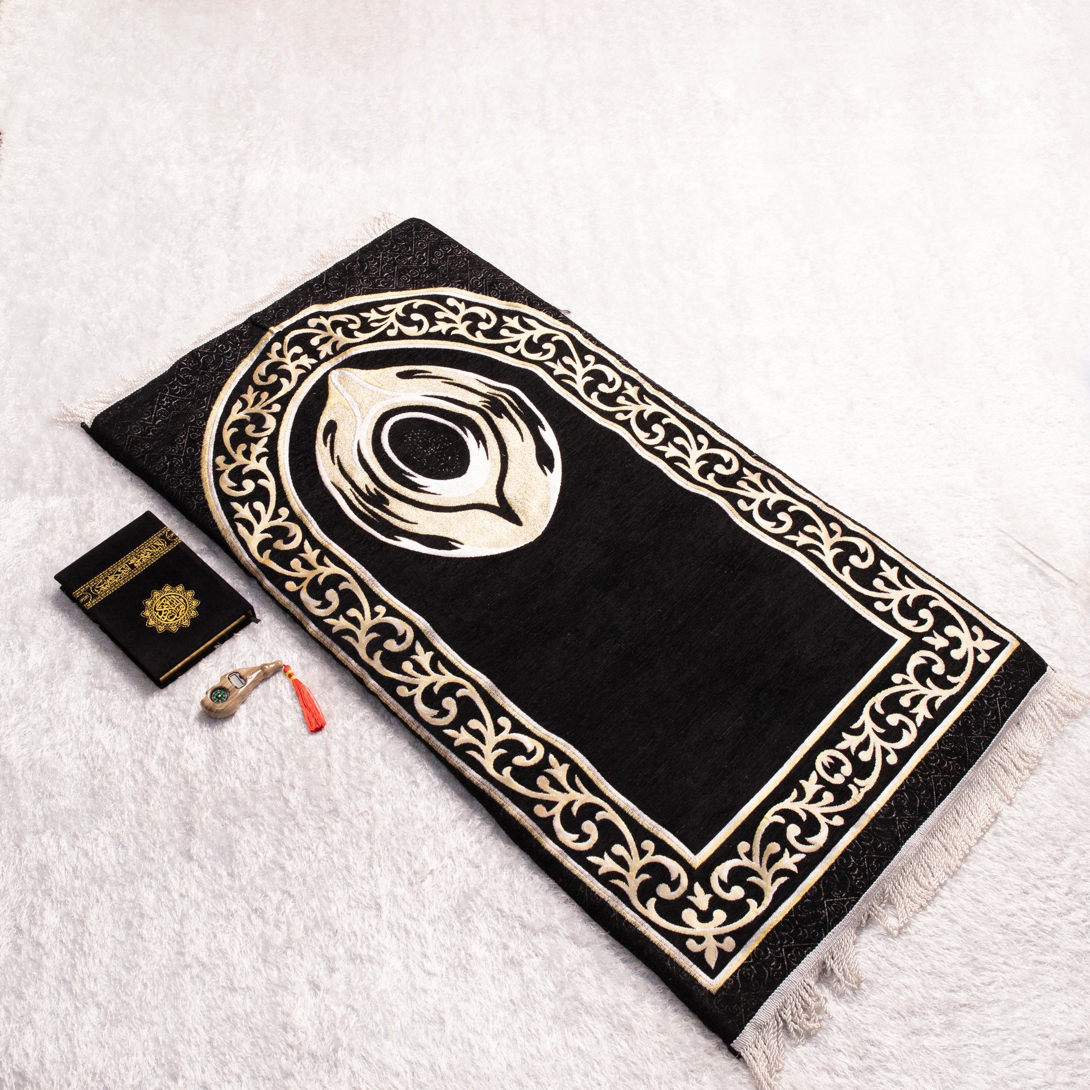 Loloa Offer3 ( Prayer rug Keswah + Quran Keswah +Digital Counter) - Code 05