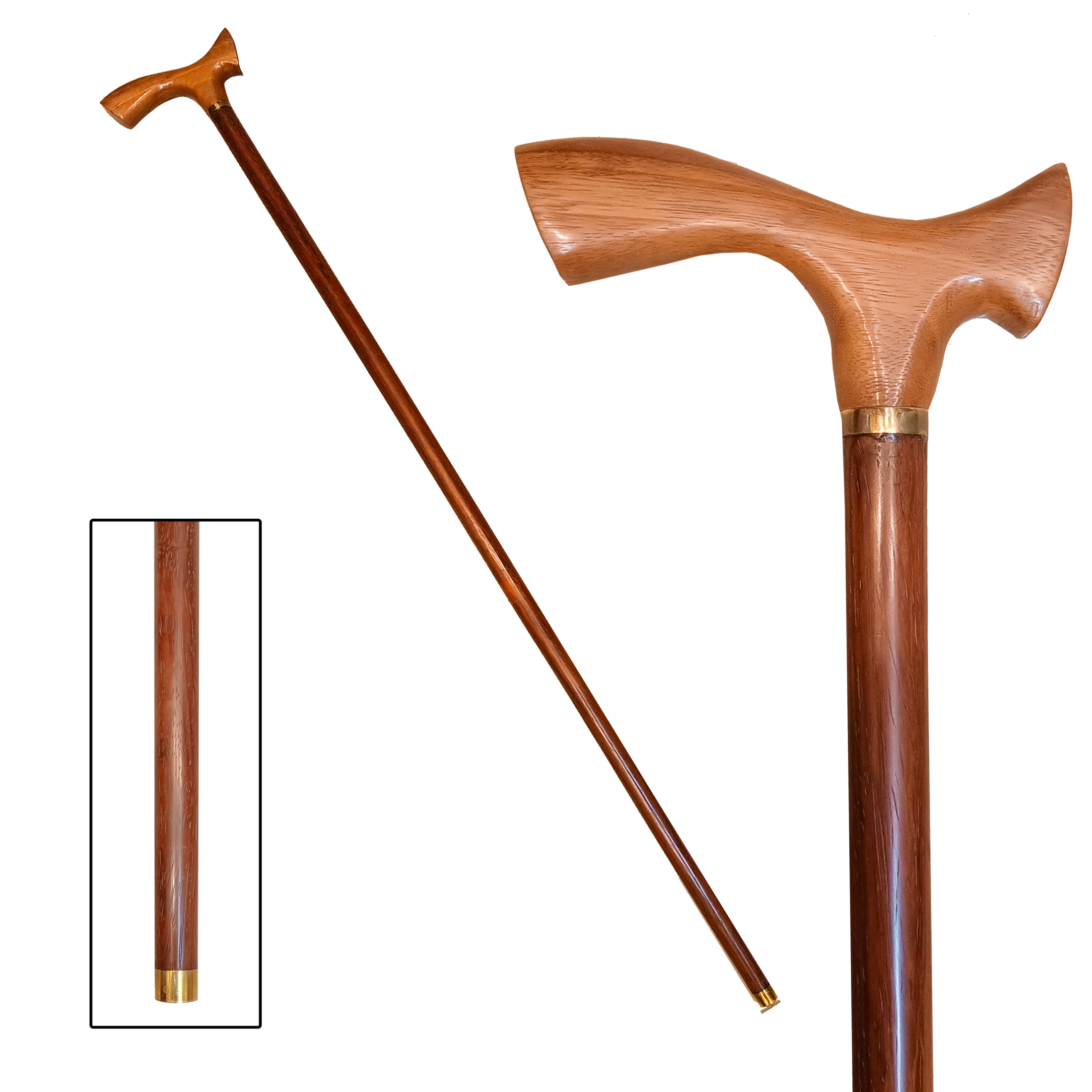 Walking Cane Walnut Wood (Code: MB104)