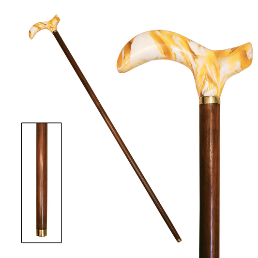 Walking Cane Corrugated wood (Code: MB900)