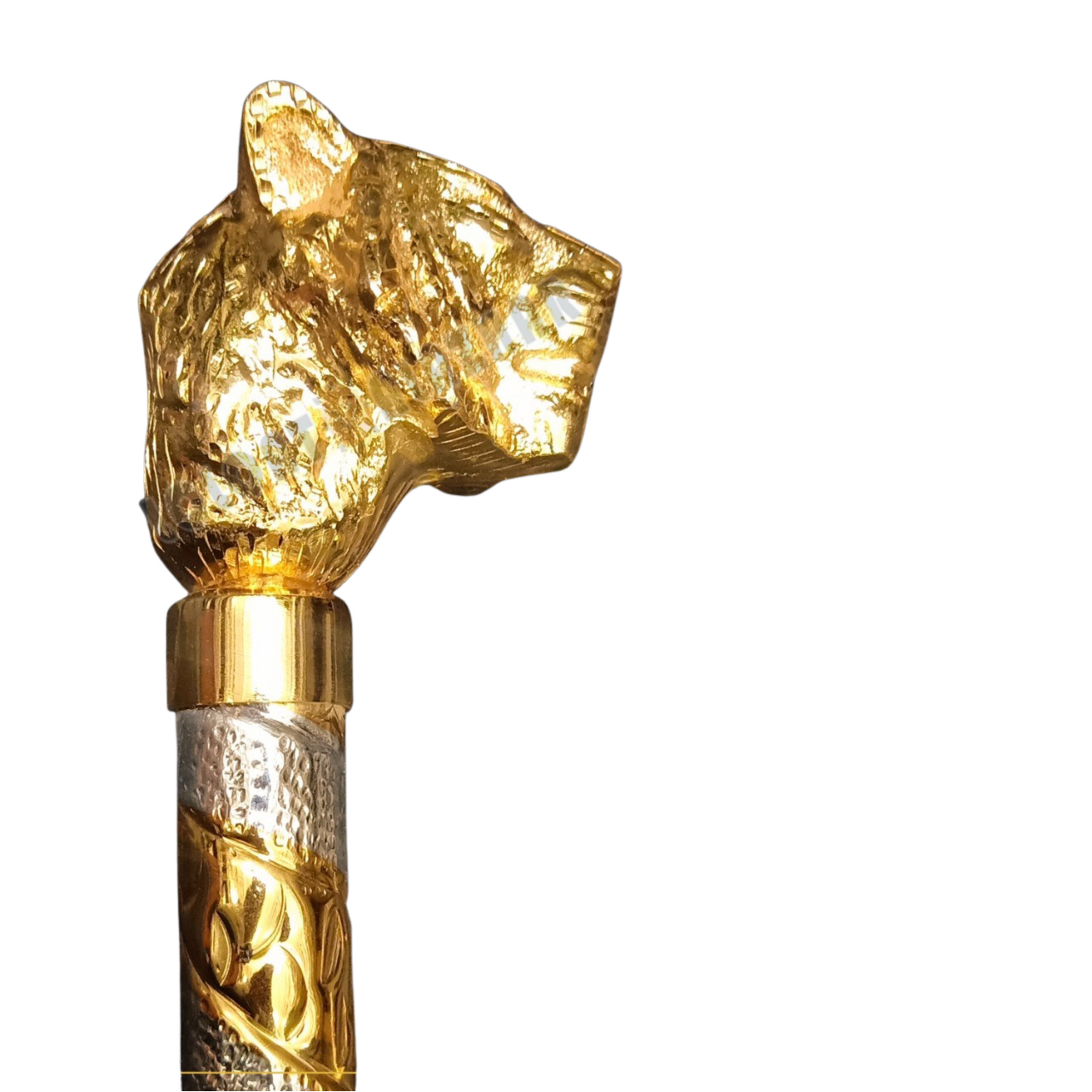 Walking Cane Copper with Gold & Sliver (Code: MC04)
