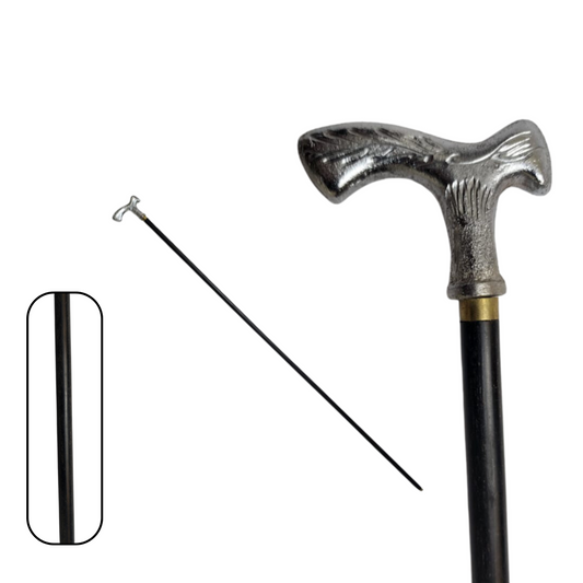 Walking Cane Fiber with Metal Hand (Code:MC09)