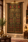 Load image into Gallery viewer, A Monumental Tribute to the Ottoman-Era Kaaba Door Curtain
