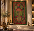 تحميل الصورة في معرض الصور, Ottoman-Style Bab Al-Salam Curtain – Prophet’s Chamber | Handcrafted Islamic Textile Art
