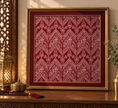 Load image into Gallery viewer, The inner fabric of the Kaaba - Kiswah - Calligraphy - Handmade - Red
