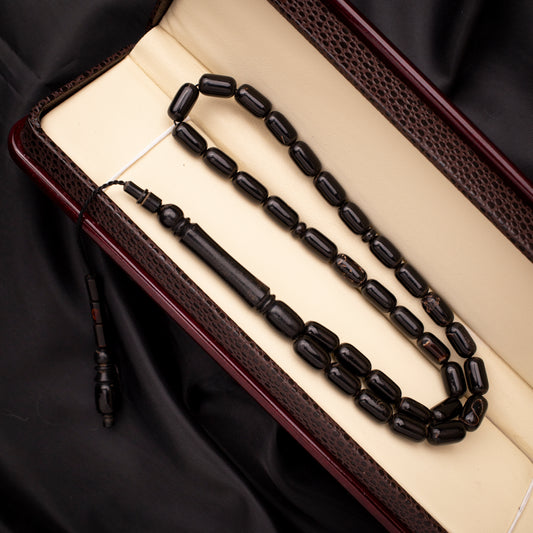 Rosary of Black Coral (Yusr) 33 Beads (Code: RYW01)
