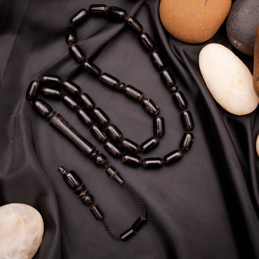 Rosary of Black Coral (Yusr) 33 Beads (Code: RYW01)