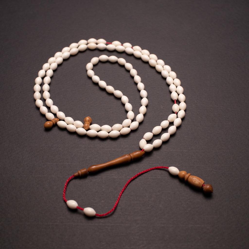 Rosary Of Natural Camel Bone and Coc Wood 99 Beads (Code: WBS03)