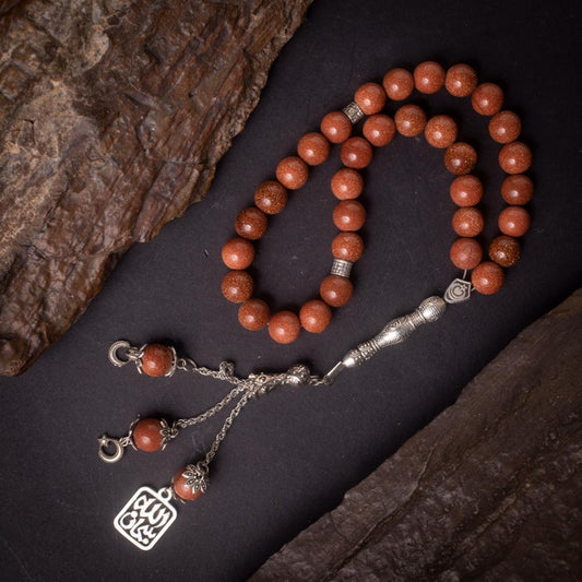 Rosary Of Stellar Agate Stone 33 Beads (Code: RAS14)