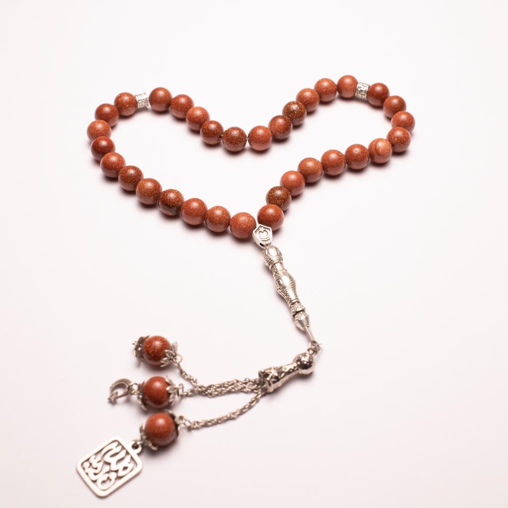 Rosary Of Stellar Agate Stone 33 Beads (Code: RAS14)