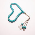 Load image into Gallery viewer, Rosary of Howlite Stone with Metal Tassel 33 Beads (Code:RAS12)
